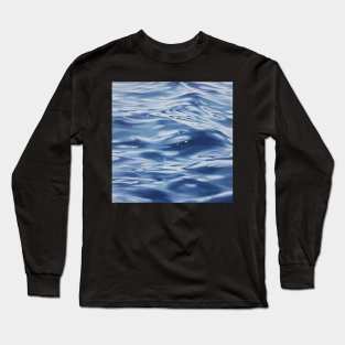 Disappearing Stars - lake water painting Long Sleeve T-Shirt